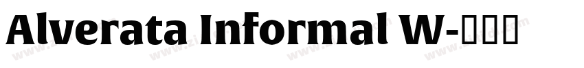 Alverata Informal W字体转换